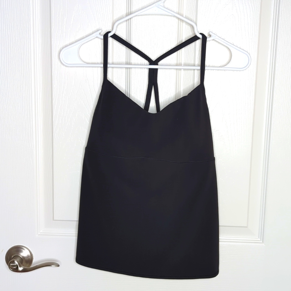 Athleta Vinyasa Support Top Black size Medium
